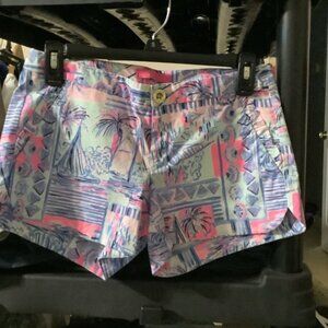 Lilly Pulitzer Pink and Blue Patterned Women's‎ Shorts